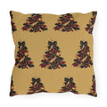 Black and Red Christmas Tree Pillow